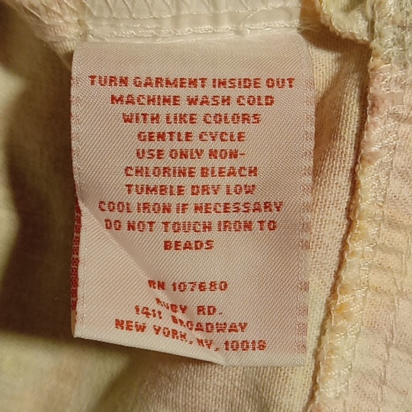 Ruby Rd Beaded Short Jacket 14 Colorful Denim-like - Picture 7 of 14